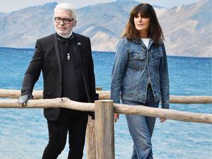 Karl Lagerfeld y Virginie Viard. (Foto:Fuente Externa).