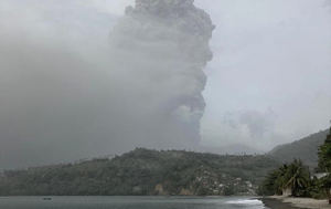 Onamet: cenizas del volcán La Soufriere no alcanzarán el país por el momento