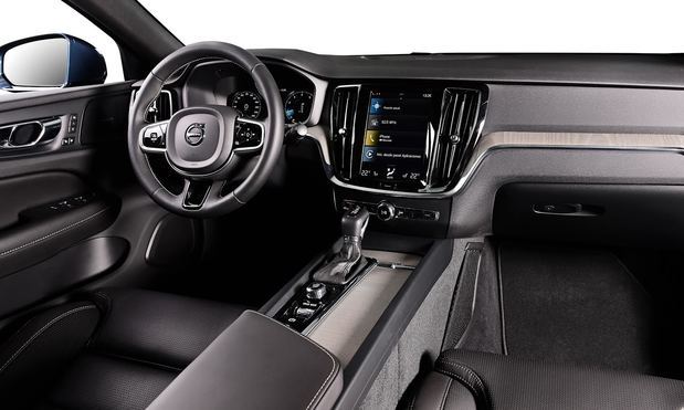 Interior del vehículo Volvo S60.