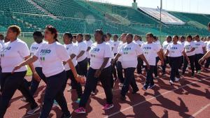 Policía Nacional y SeNaSa inician primer entrenamiento físico de “Tu Peso Ideal”