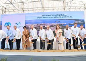 Presidente Abinader y consorcios del sector energía inician construcción de megaproyecto energético en Manzanillo