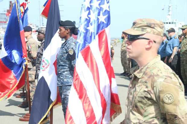 El programa de instrucción conjunto y combinado, entre las fuerzas Armadas de República Dominicana, integrando una delegación de 22 países.