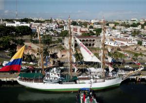 La Embajada de Colombia en RD invita a visitar al Buque Escuela ARC Gloria anclado en el muelle de Don Diego