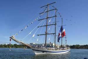 La Armada Dominicana recibe crucero de instrucción “Tridente de Neptuno Otoño 2019” 