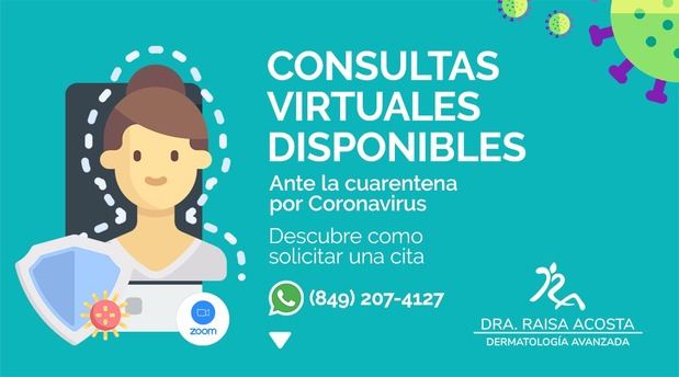 Consultas dermatológicas virtuales.