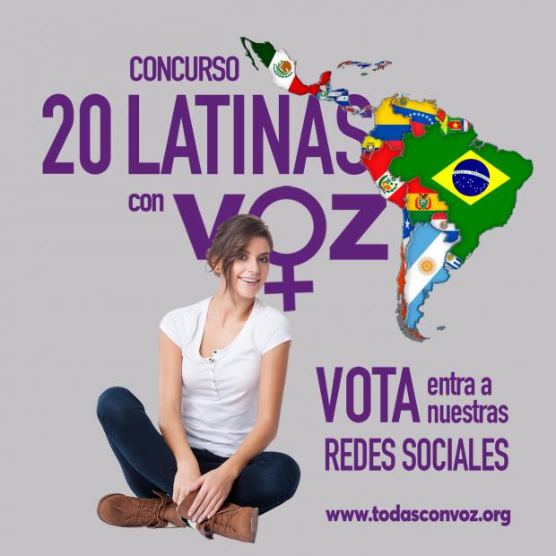 El Movimiento Todas Con Voz, lleva a cabo el concurso “20 Latinas con Voz”