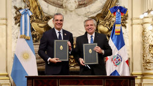 Presidentes de República Dominicana y de Argentina firman este miércoles tres acuerdos de cooperación