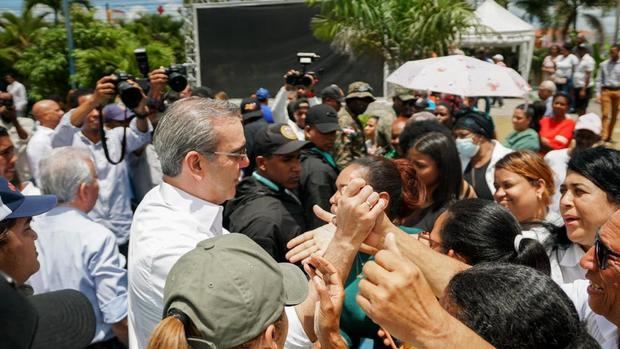 Presidente Abinader en jornada de inclusión social.