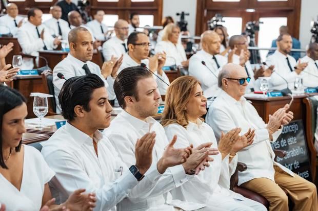 Algunos de los presentes en la rendición de cuentas.