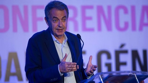 Zapatero apela a la igualdad de género para avanzar como sociedad
