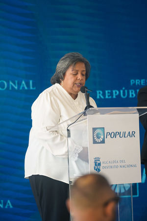 La señora Heriberta Fernández, presidenta de la Junta de Vecinos de la comunidad
de Velazcasas.