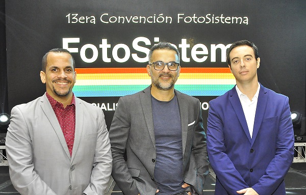 Gary Olivo, Jochy Fersobe y Gabriel Aspas, gerente general fotosistema