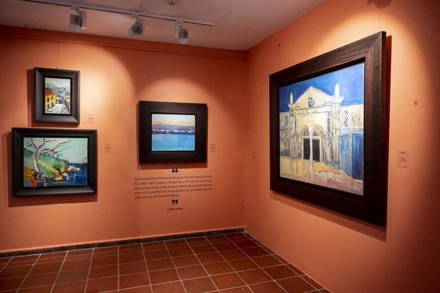 Las obras de la exposición de Guillo Pérez en el Centro Cultural
Banreservas pertenecen a la colección Portela Bisonó.