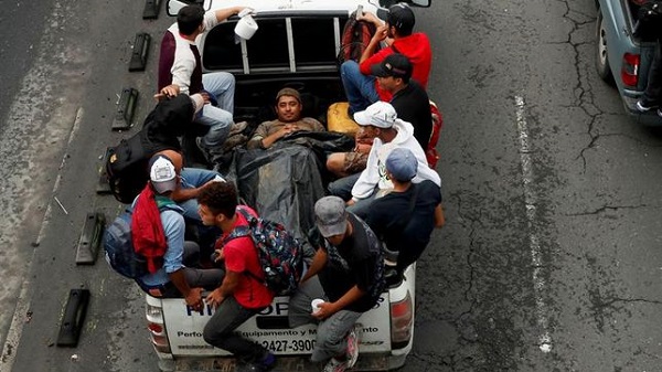 Caravana de migrantes hondureños