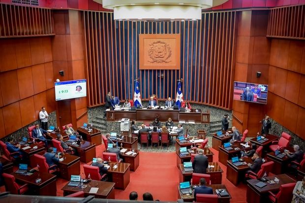 Sesión en el Senado de la República.