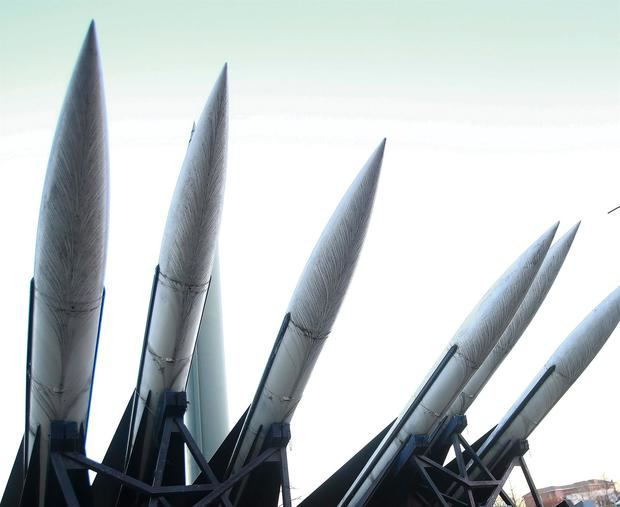 Vista de varios misiles norcoreanos Scud-B en el Museo Memorial de la Guerra de Corea, en Seúl, en una imagen de archivo.