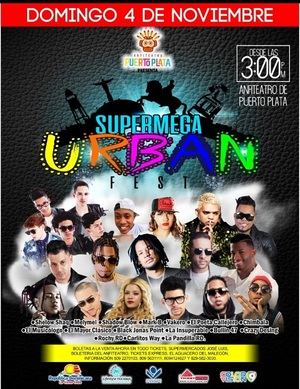 Afiche Urban Fest Puerto Plata