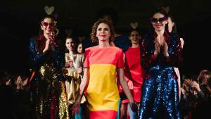Agatha Ruiz de la Prada con la colección "Viva España”en la semana de la moda de NY