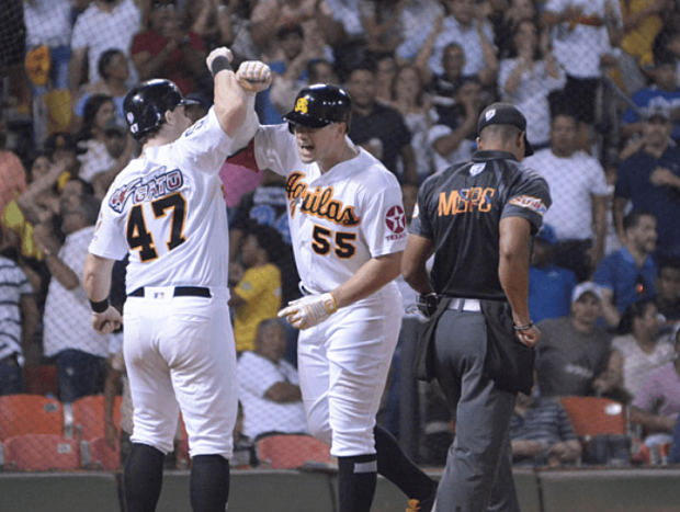 Águilas Cibaeñas derrotaron holgadamente 8-2 a los Tigres del Licey.