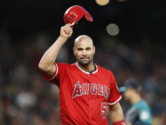 Inicialista de los Angelinos de Anaheim, Albert Pujols.