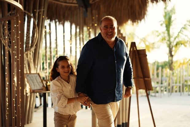 Alfredo Mata y su hija.