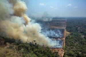 Brasil realiza operación de combate a incendios en parque natural amazónico
 