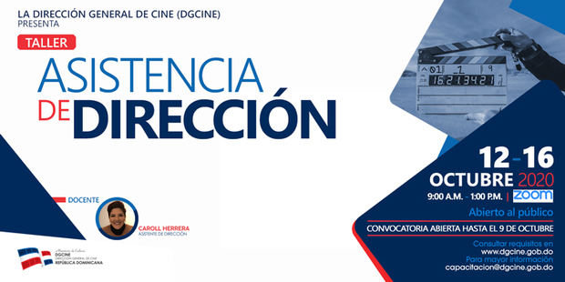 Invitación para el  taller “Asistencia de dirección”.