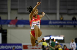 Española Ana Peleteiro, oro y récord de España de triple salto