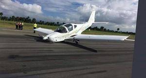 Avioneta se precipita en aeropuerto del Cibao sin víctimas