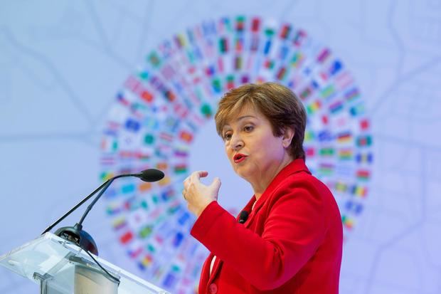 Fotografía de archivo en la que se registró a la directora gerente del Fondo Monetario Internacional, Kristalina Georgieva, en Washington DC (EE.UU.).