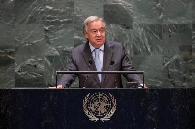 El secretario general de la ONU, António Guterres. 