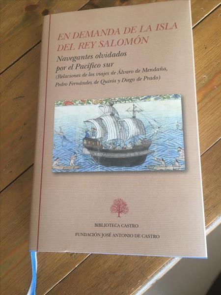 Portada del libro 'En demanda de la isla del rey Salomón', editado por el académico de la RAE Juan Gil. Editorial Biblioteca Castro. 