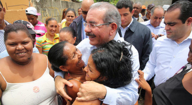 Danilo Medina en visita sorpresa. 