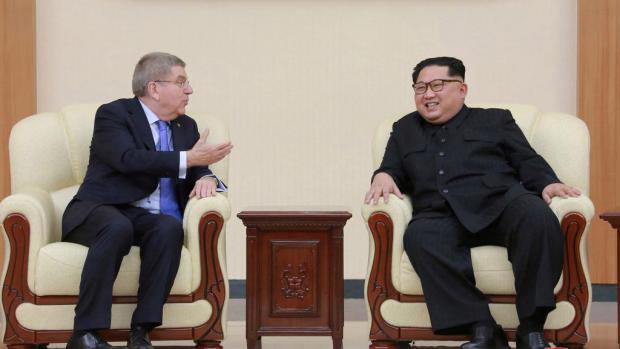 Bach en reunión con Jong-un