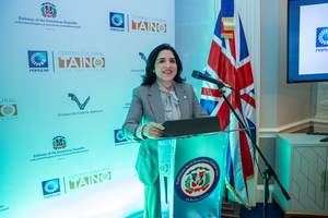 La señora Mariel Bera, vicepresidenta del Área de Relaciones Corporativas y Banca Responsable del Banco Popular Dominicano.