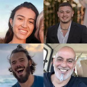 Los rehenes rescatados con vida son Noa Argamani, de 25 años; Almog Meir Jan, de 21; Andrey Kozlov, de 27, y Shlomi Ziv, de 40, que fueron secuestrados por Hamás en el festival de música 'Nova' el 7 de octubre.