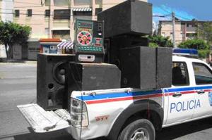 Policía Nacional realiza operativo para reducir ruido