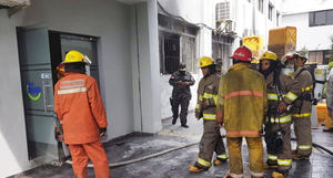 Controlan un conato de incendio en el Ministerio de Salud Pública