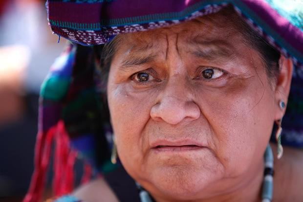 La premio Nobel de la Paz Rigoberta Menchú.