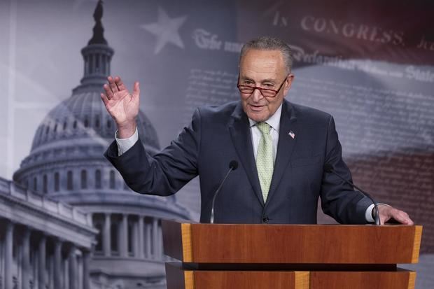 El líder de los demócratas en el Senado, Chuck Schumer, en una fotografía de archivo.