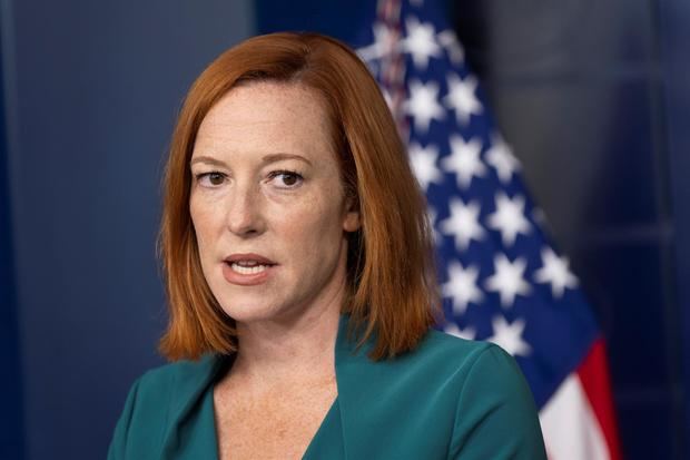 Jen Psaki, la portavoz de la Casa Blanca.