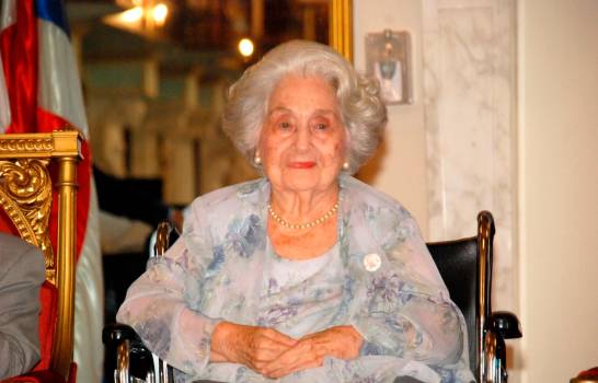 Carmen Quidiello, viuda del exgobernante Juan Bosch.