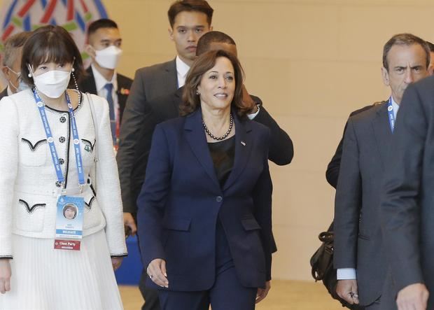 Estados Unidos está representado por la vicepresidenta Kamala Harris.