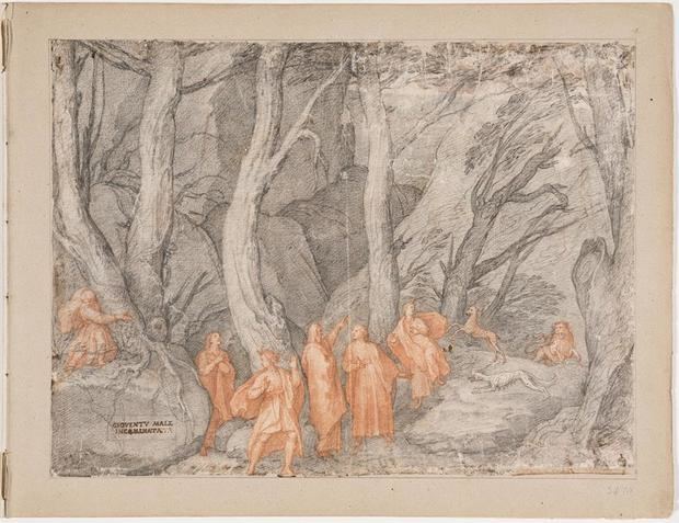 Ilustraciones pintadas en el siglo XVI por el artista italiano Federico Zuccari sobre la 'Divina Comedia' de Dante.