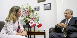 Futuro Gobierno de México define prioridades con Canadá, con acento en TLCAN