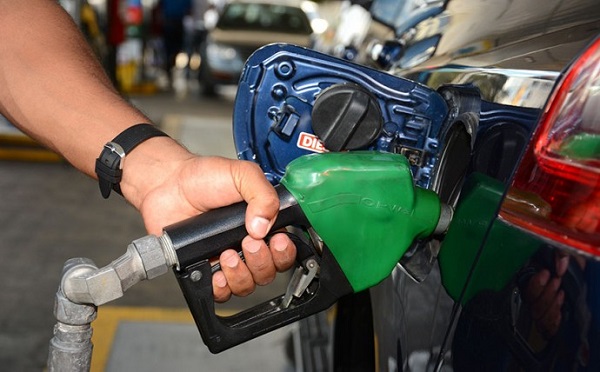 Gasolina baja cinco pesos, el GLP tres y el Gasoil dos
