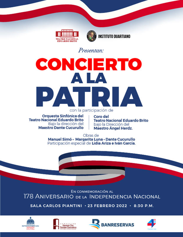 Afiche del “Concierto a la Patria”.