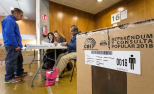 Recuento rápido de autoridad electoral da promedio 67,82% al 