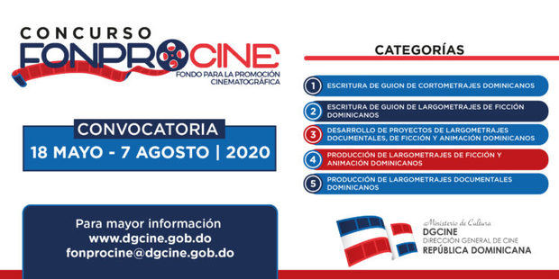 Concurso Público Anual FONPROCINE 2020 tiene abierta la convocatoria para su novena edición