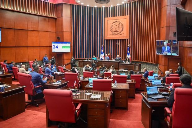 Sesión en el Senado de la República.